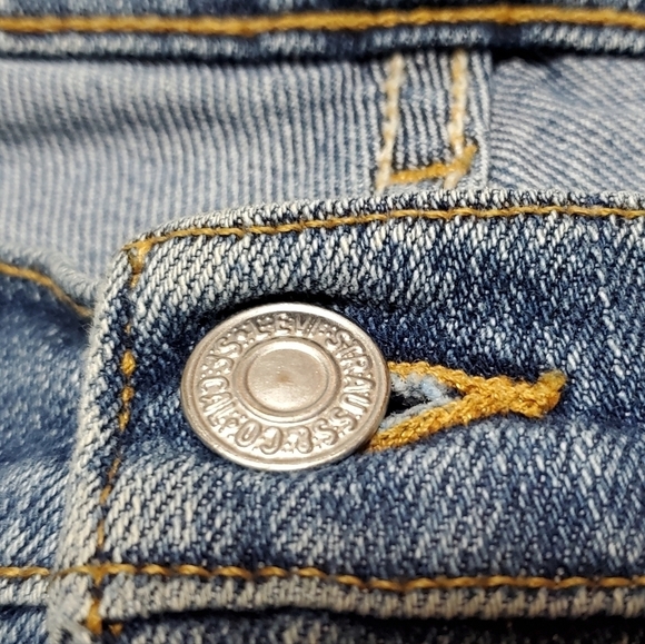 VINTAGE Y2K Levi's 515 Low Rise Stretch Stone Wash Bootcut Jeans 12 Long - Picture 8 of 12